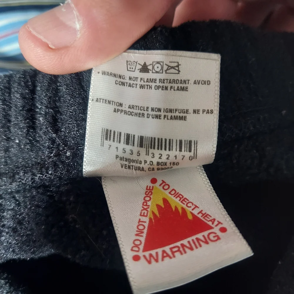 Patagonia Kids Large L Charcoal Gray Microfleece Joggers Sweatpants Boys Girls - Picture 7 of 10